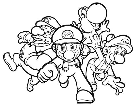 Mario Brothers Coloring Pages Printable